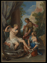 giuseppe-bartolomeo-chiari-1700-bathsheba在她的浴室打印艺术细腻的艺术复制品-墙-艺术-id-a9di1gmmr