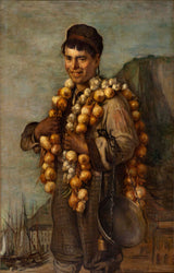 马塞林-吉尔伯特-德布坦-1898-洋葱商人-里维埃拉-艺术印刷-美术复制品-墙壁艺术