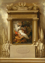 本杰明·韦斯特1807-纳尔逊艺术的神化打印精细艺术复制墙艺术ID-a9drq03ec