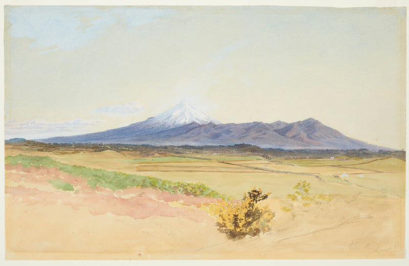 james-crowe-richmond-1858-mount-egmont-and-pouakai-from-new-plymouth-art-print-fine-art-reproduction-wall-art-id-a9fnml8pl