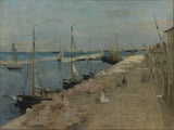 berthe-morisot-1871-瑟堡港藝術印刷美術複製品牆藝術 id-a9h00ag3b