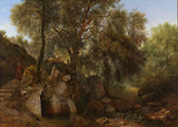 abraham-teerlink-1822-widok-w-parku-willi-chigi-at-ariccia-art-print-reprodukcja-dzieł sztuki-sztuka-ścienna-id-a9hrqm880