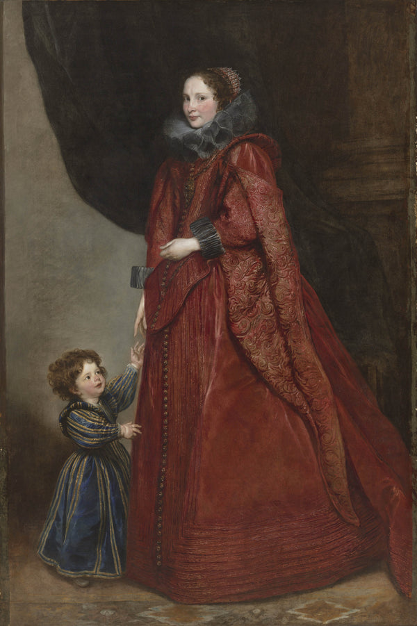 anthony-van-dyck-1625-a-genoese-lady-with-her-child-art-print-fine-art-reproduction-wall-art-id-a9iham4if