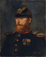 вільгельм-трубнер-1872-офіцер-офіцер ландверу-мистецтво-друк