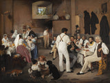 ditlev-blunck-1837-danske-kunstnere-på-osteria-la-gensola-i-rom-kunst-print-fine-art-reproduktion-vægkunst-id-a9jm7mxzw