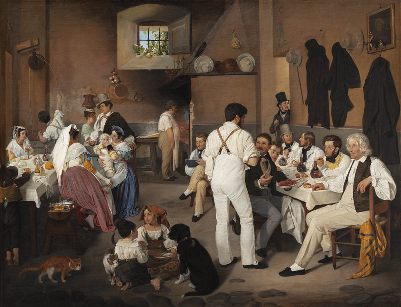 ditlev-blunck-1837-danish-artists-at-the-osteria-la-gensola-in-rome-art-print-fine-art-reproduction-wall-art-id-a9jm7mxzw