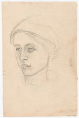 约瑟夫·以色列1834年-一个女人的肖像艺术打印精细艺术复制墙艺术ID a9ksir8ww