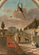 jan-weenix-1670-parco-con-casa-di-campagna-stampa-d'arte-riproduzione-d'arte-arte-da-parete-id-a9l55opu9