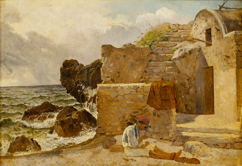 ernst-meyer-a-capri-fisherman-with-his-net-art-print-fine-art-reproduction-wall-art-id-a9l7jln7f