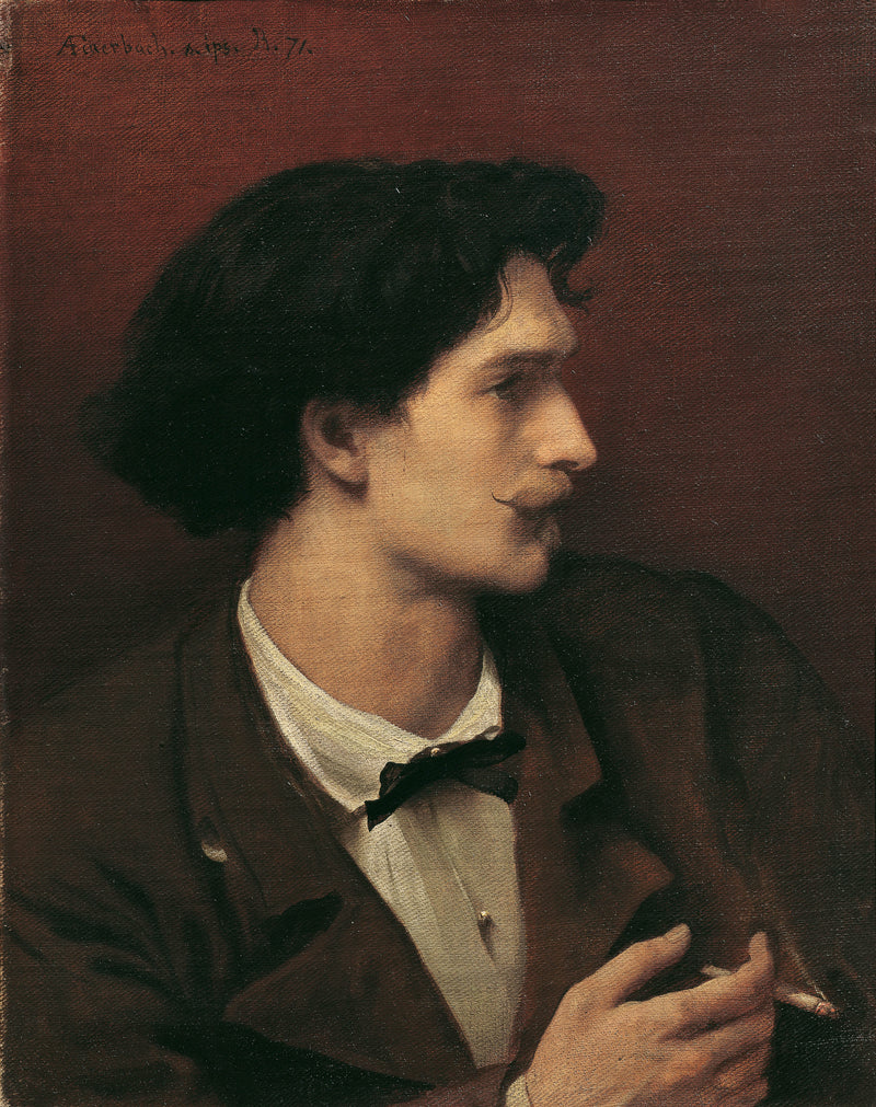 self portrait with cigarette Anselm Feuerbach, 1871 - Self-portrait with Cigarette self portrait with cigarette Anselm Feuerbach, 1871 - Self-portrait with Cigarette