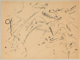wassily-kandinsky-1913-joonistus metsa ja vikerkaarega