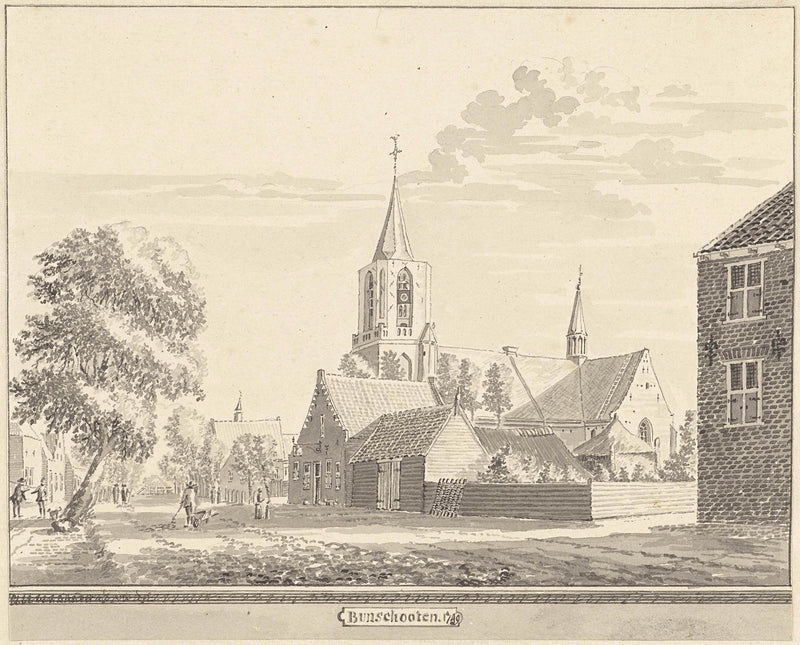 unknown-1717-bunschoten-face-with-the-church-art-print-fine-art-reproduction-wall-art-id-a9ruw31d0