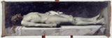 Jean-Jacques-Henner-1899-무덤 속의 그리스도-예술-인쇄-미술-복제-벽 예술