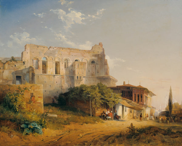 emanuel-stockler-1849-tekfur-palace-in-constantinople-art-print-fine-art-reproduction-wall-art-id-a9tqw528n