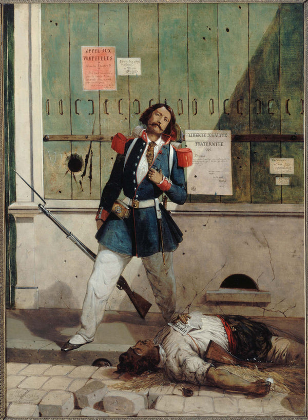 alcide-joseph-lorentz-1858-national-guard-injured-episode-of-the-1848-revolution-art-print-fine-art-reproduction-wall-art