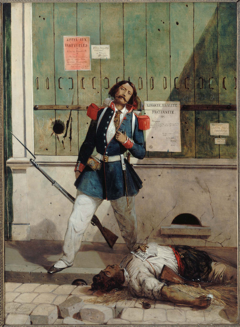 alcide-joseph-lorentz-1858-national-guard-injured-episode-of-the-1848-revolution-art-print-fine-art-reproduction-wall-art