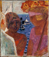 피에르 보나르-1926-아르카숑에서의 대화-예술-인쇄-미술-복제-벽 예술