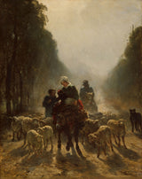 daimi-troyon-1859-bazara aparan yol