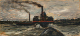 查尔斯-弗朗索瓦-多比尼-1865-河船艺术印刷美术复制品墙艺术 id-a9xayyb2g