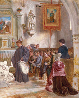 auguste-dutuit-katekizam-u-crkvi-umjetnički-otisak-likovna-umjetnička-reprodukcija-zidna umjetnost