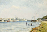stanislas-lepine-1880-the-seine-at-passy-art-in-mỹ-nghệ-sinh sản-tường-nghệ thuật