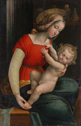 defendente-ferrari-1526-madonna-och-barnkonsttryck-finkonst-reproduktion-väggkonst-id-aa0ssj0ri