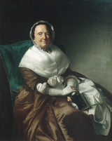 约翰·辛格尔顿·科普利（John-Singleton-copley）1766-夫人-西尔维努斯·伯恩（sylvanus-bourne）-艺术印花-精美艺术复制品-墙-艺术-id-aa1pc7eqq