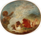 ジャン・オノレ・フラゴナール-1770-ペレットとミルクジャグ-アート-プリント-ファインアート-複製-ウォールアート