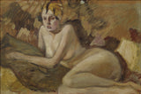 helmer-osslund-1919-ležeči model-art-print-fine-art-reproduction-wall-art-id-aa2aqev66