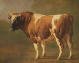 jacques-raymond-brascassat-1830-studie-of-a-bull-art-print-fine-art-reproduction-wall-art-id-aa3cidfp8