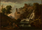 जोसेफ़-वर्नेट-1740-लेस-कैस्काटेल्स-डी-टिवोली-कला-प्रिंट-ललित-कला-प्रजनन-दीवार-कला