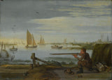 arent-arentsz-1626-um-caçador-de-pássaros-na-margem-do-rio-impressão-de-arte-reprodução-de-belas-artes-arte-de-parede-id-aa3nokhyv