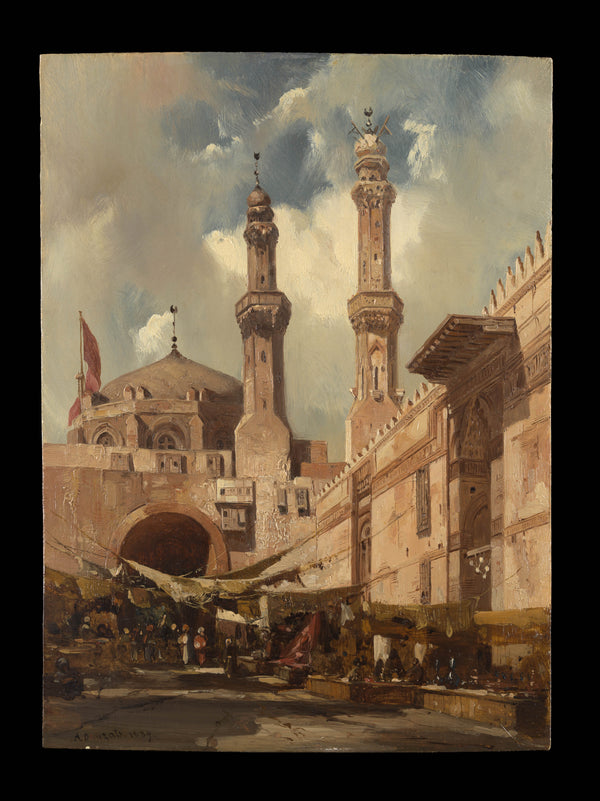 adrien-dauzats-1839-a-cairo-bazaar-art-print-fine-art-reproduction-wall-art-id-aa438j5cu