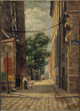 paul-martelliere-1900-the-rataud-ulica-at-the-corner-lhomond-art-print-fine-art-reproduction-wall-art