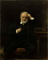 Leon-Bonnat-1879-Porträt-von-Victor-Hugo-Kunstdruck-Fine-Art-Reproduktion-Wandkunst