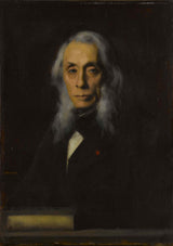 jean-jacques-henner-1889-portret-ofelix-ravaisson-mollien-art-print-reprodukcja-dzieł sztuki-sztuka-ścienna
