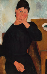 Amedeo-Modigliani-1919-Elvira-hviler-på-en-tabell-art-print-kunst--gjengivelse-vegg-art-id-aa7ku9pho