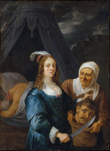 David-teniers-młodszy-1650-Judith-z-głową-holofernesa-druk-sztuki-reprodukcja-dzieł sztuki-sztuka-ścienna-id-aa81tzioa