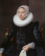 弗兰斯·哈尔斯1627-淑女艺术打印的肖像-精美艺术复制品-墙艺术ID-aa9c5kdt0