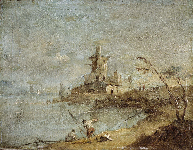 francesco-guardi-rustic-caprice-with-tower-waterfront-art-print-fine-art-reproduction-wall-art