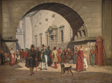 Мартинус-rorbye-1831-на-затвора-на-Копенхаген-арт-печат-фино арт-репродукция стена-арт-ID-aab5nwsub