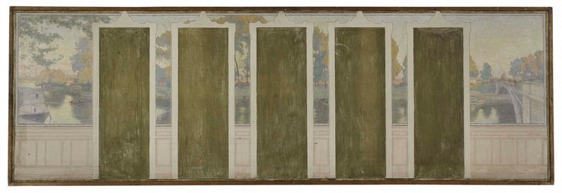 henry-marius-camille-bouvet-1900-sketch-for-the-wedding-room-of-the-town-hall-of-asnieres-the-seine-at-asnieres-bridge-art-print-fine-art-reproduction-wall-art