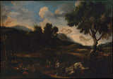 jan-miel-1640-landschap-met-een-strijd-tussen-twee-rammen-art-print-fine-art-reproductie-muurkunst-id-aabw220uw