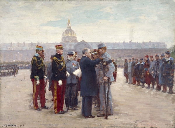 joseph-felix-bouchor-1915-decorations-discount-on-the-esplanade-des-invalides-by-president-poincare-september-17-1915-art-print-fine-art-reproduction-wall-art