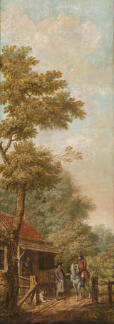 desconhecido-1776-três-enforcamentos-de-parede-com-uma-impressão-de-arte-de-paisagem-holandesa-reprodução-de-belas-artes-arte-de-parede-id-aacremkbs