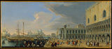luca-carlevaris-1709-the-molo-venice- looking-west-art-print-reprodukcja-sztuki-sztuki-ściennej-art-id-aadfpi1i0