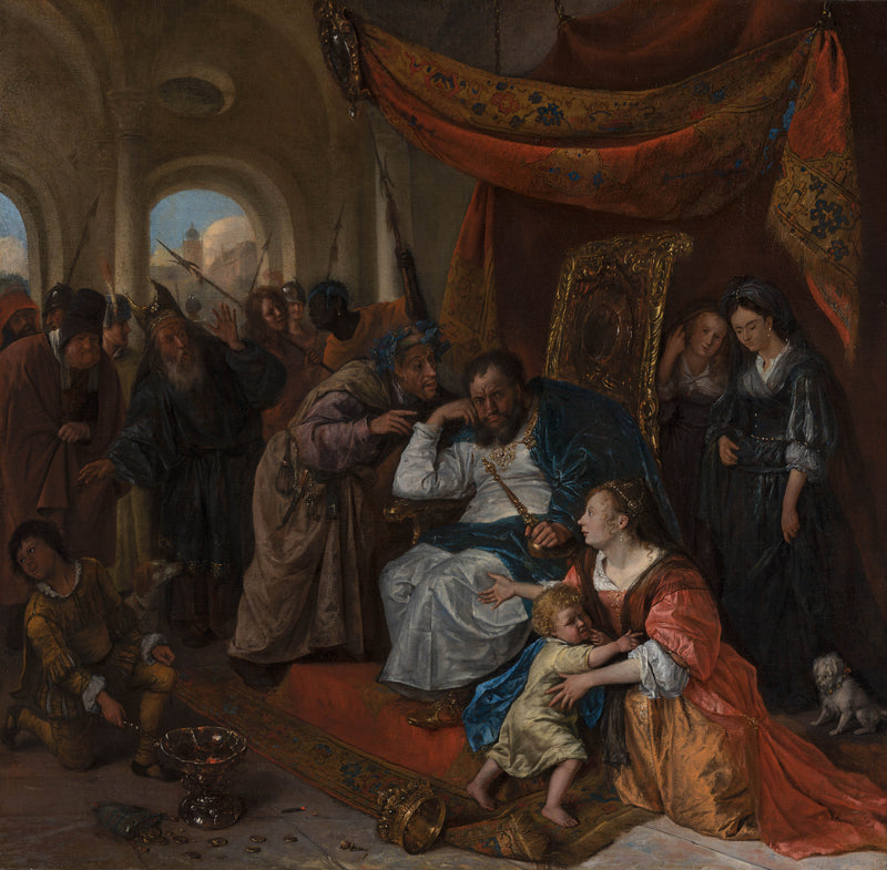 jan-steen-1670-moses-and-pharaohs-crown-art-print-fine-art-reproduction-wall-art-id-aadtmpsep