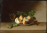 raphaelle-peale-1818-klusā daba-ar-cake-art-print-fine-art-reproduction-wall-art-id-aae6i04ul
