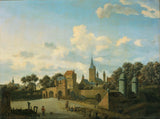jan-van-der-heyden-1660-st-severin-in-keulen-inbegrepen-in-een-denkbeeldig-stadsgezicht-kunstprint-beeldende-kunst-reproductie-muurkunst-id-aae8x79l7