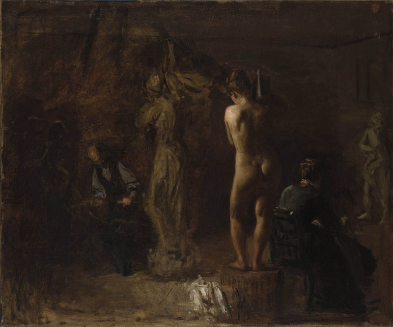 thomas-eakins-1876-william-rush-carving-his-allegorical-figure-of-the-schuylkill-river-study-art-print-fine-art-reproduction-wall-art-id-aaf5pxn9z